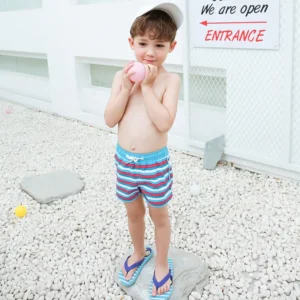 stripe boy board short