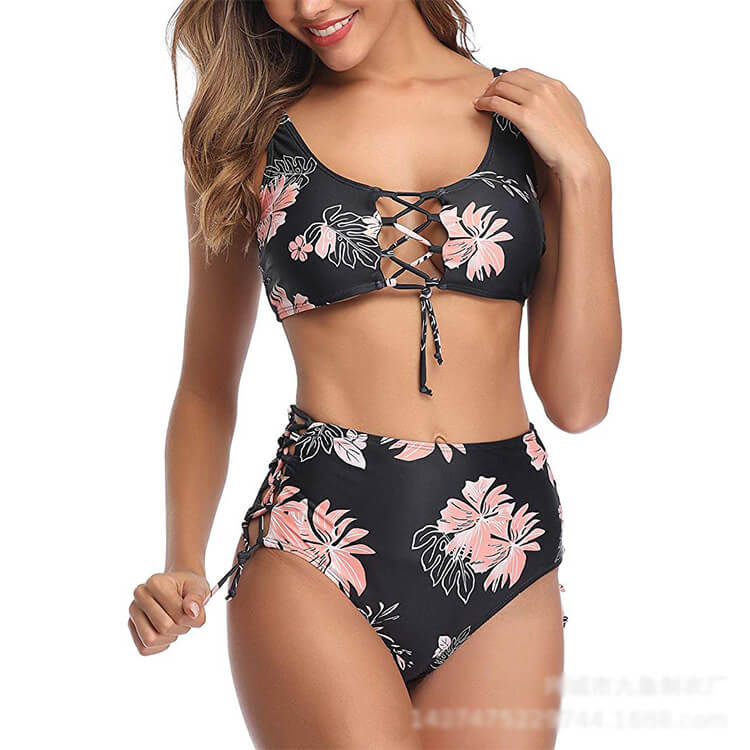 tropical bikini set women swimwear