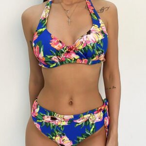 halter bikini set women swimwear