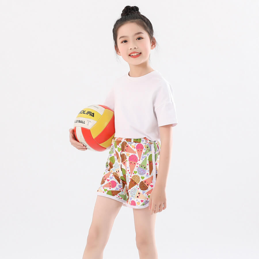 colorful girl boardshorts