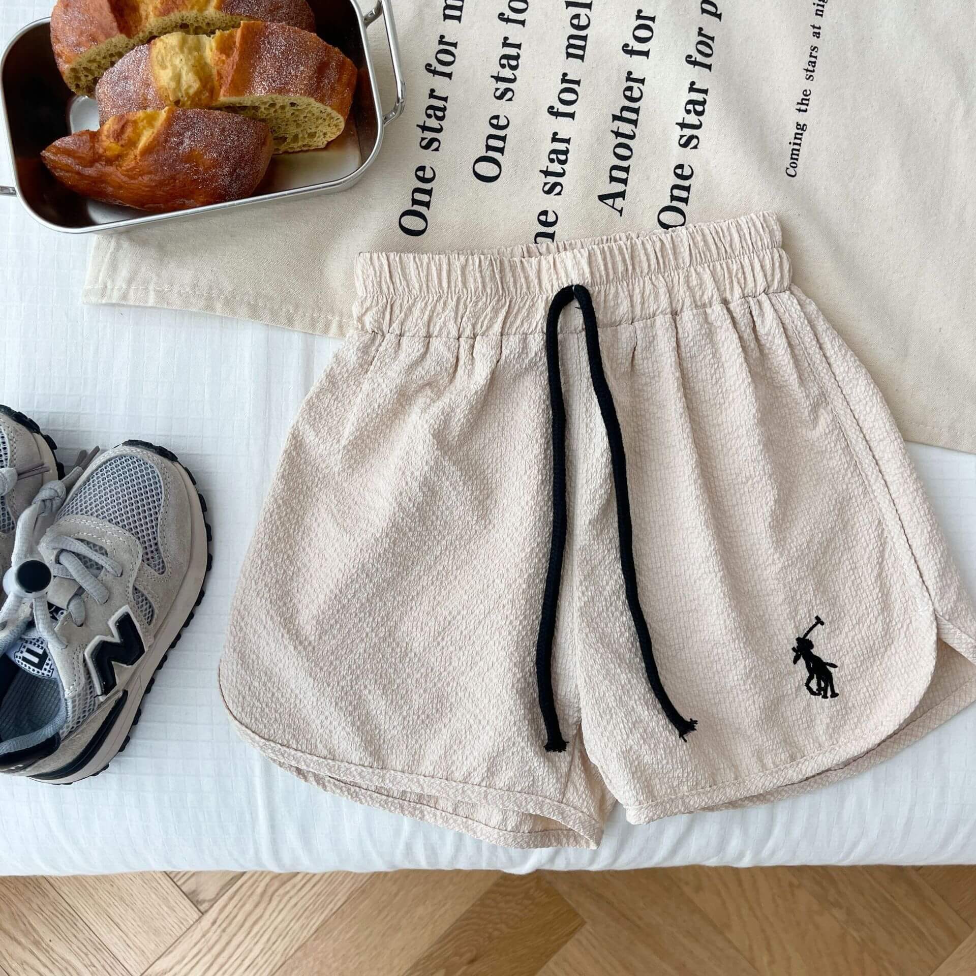 embroidered girls'board shorts