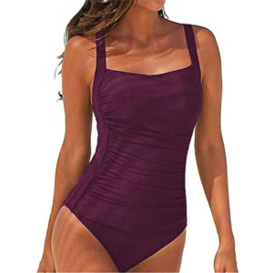 ruched/shirred one piece swimsuit women swimwear