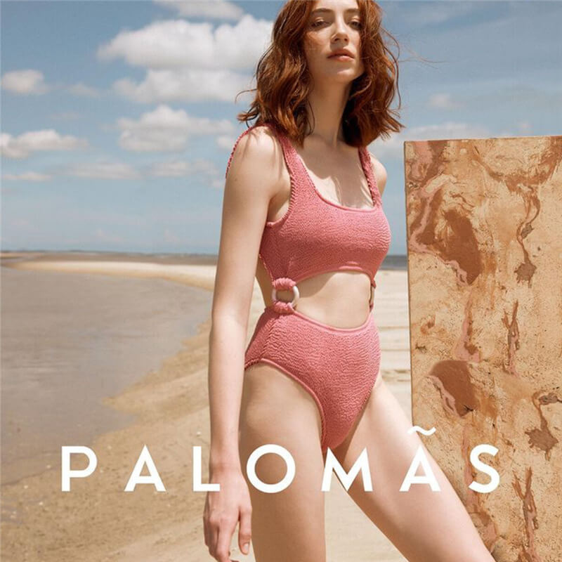 pink monokini swimsuit women swimwear