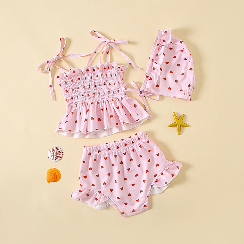 girls smocked swimsuit bikini
