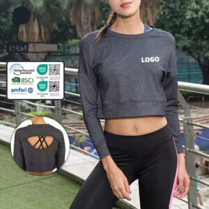 services fitness short sleeve yoga wear sports crop top women's blouse shirts yoga sports t shirt