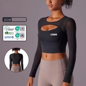 autumn winter shawl two gym tops long sleeve chest padded yoga wear