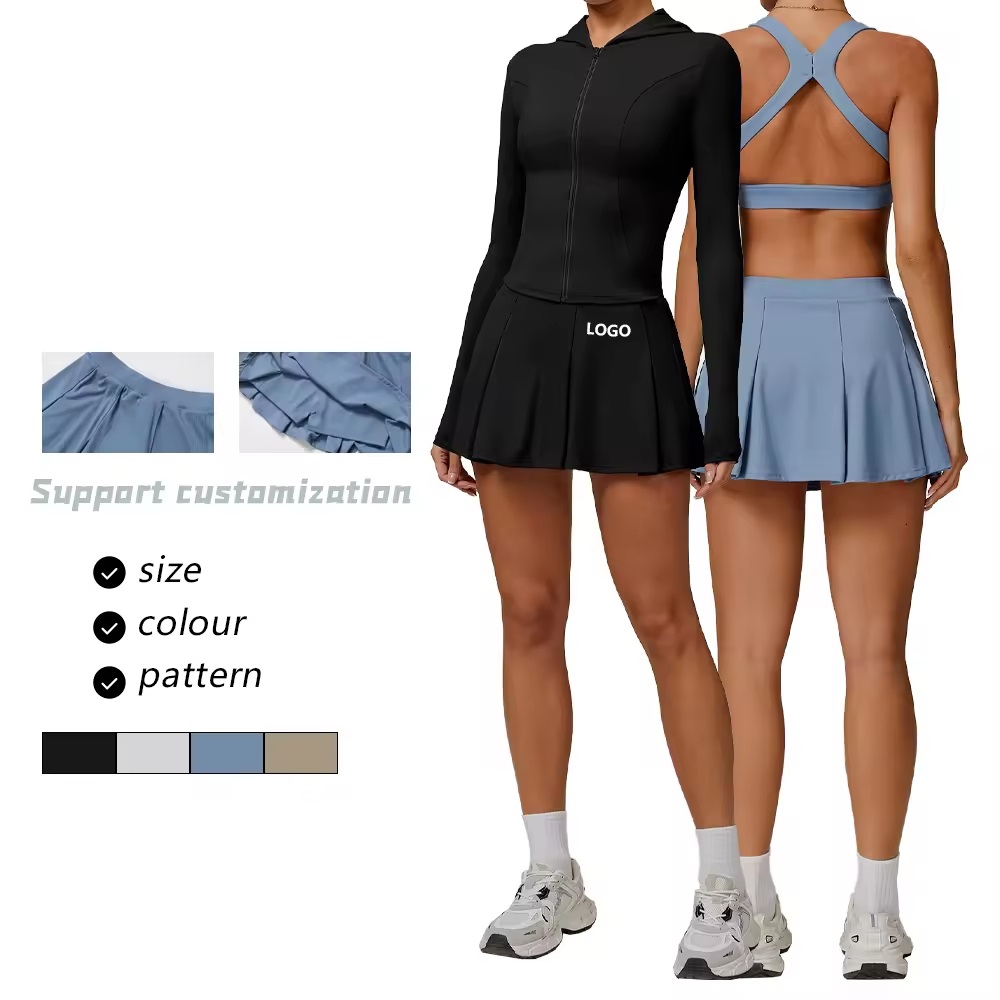 custom quick dry 2 side inner pockets athletic skorts sports pickleball women golf clothing tennis wear skirts for women
