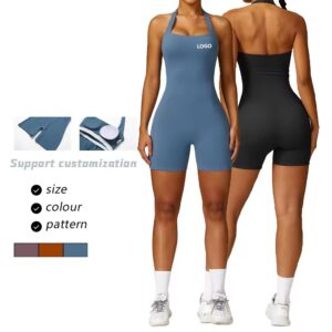 yoga bodysuit one piece jumpsuit sports yoga gym fitness set