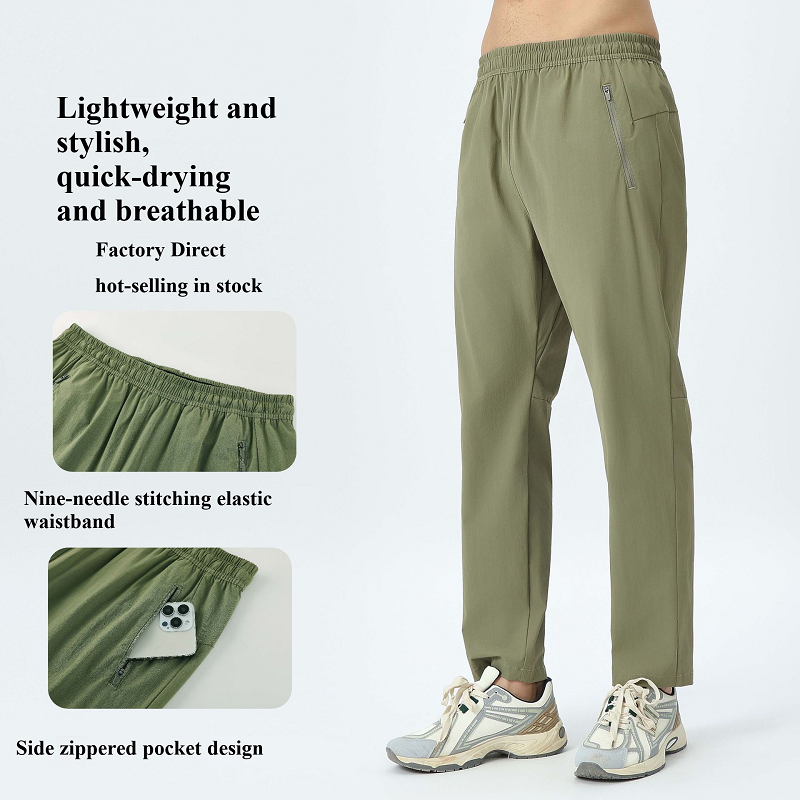 lightweight men's outdoor quick drying sports autumn pants, fashionable and versatile running and cycling casual pants