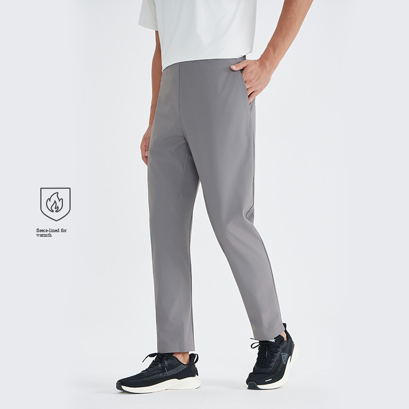 casual soft shell sports pants for men's outdoor quick drying autumn and winter thick windproof and splash proof elastic pants