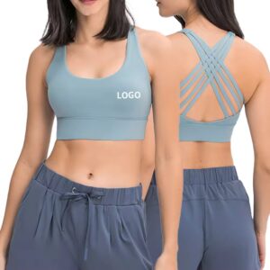 oem clothing manufacturing custom women's sports bras comfortable yoga bra for women
