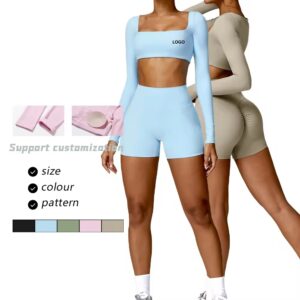 u shaped backless yoga short sleeve women's fixed chest pad sports short t shirt nude feel quick drying workout top
