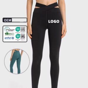 cross waist gym shorts women's rib soft biker no t line yoga pants hot sale