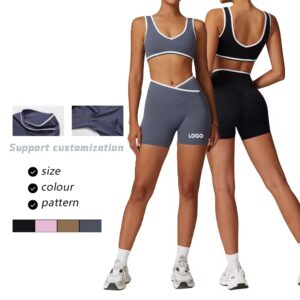 white mesh side panel cycling women yoga sports shorts