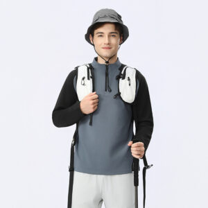 spring and autumn quick drying stand up collar zipper long sleeve sports student half zipper track and field sports clothing men's running and fitness training clothing