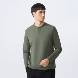 autumn and winter men's outdoor sports casual long sleeved versatile outerwear t shirt sweatshirt commuting pure trend
