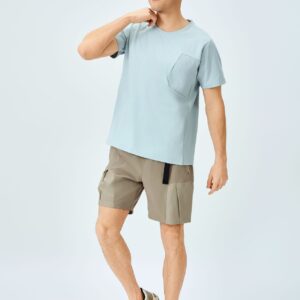 t shirt men's outdoor commuting sports top, running, cycling, fitness training, loose short sleeved breathable quick drying