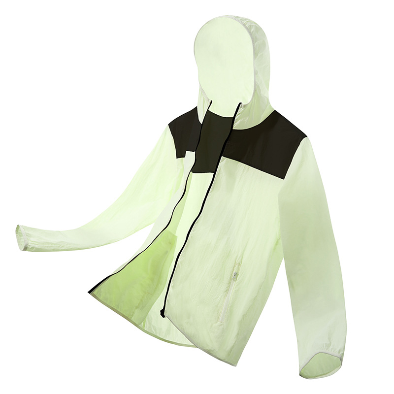 black technology quick drying breathable lightweight wind shell sunscreen clothing for men and women, suitable for hiking and cycling, functional, casual and versatile
