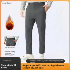 thermal storage graphene soft shell pants for spring and autumn outdoor men, windproof and warm assault pants, fleece pants, oversized casual pants