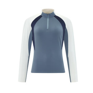 t shirt contrasting color half zipper slim fit warm long sleeved top, women's stand up collar sports cycling yoga suit